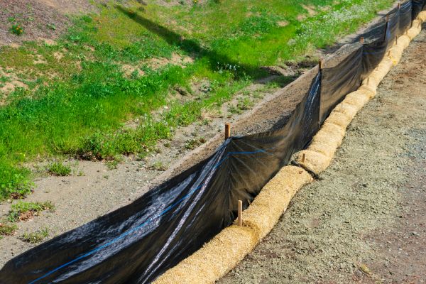 Straw Wattle Installation in Post Falls